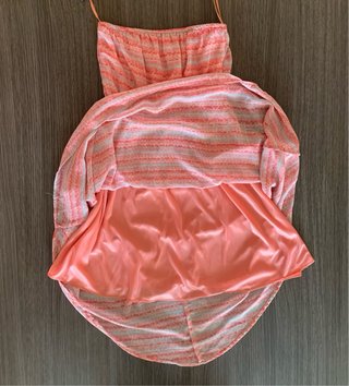 Vestido Bershka Y2K Naranja y Rosa