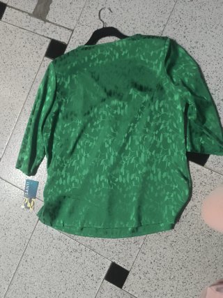 Blusa fiesta verde M