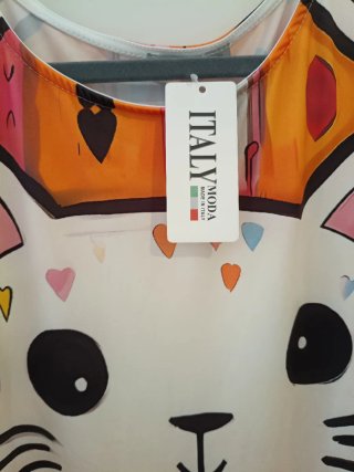 Camiseta Lycra Fría Estampada Gatos