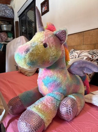 Peluche Unicornio Arcoíris Brillante