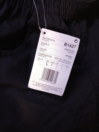 Pantalón de cocina negro