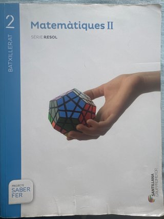 Matemàtiques II, 2 Batxillerat