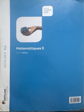 Matemàtiques II, 2 Batxillerat