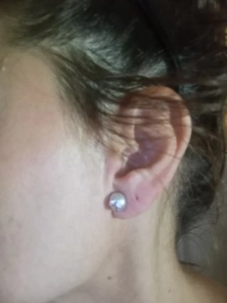 Pendientes Tous Perla Gris Plata