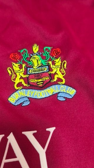 Camiseta Burnley FC 2001 Super League Roja