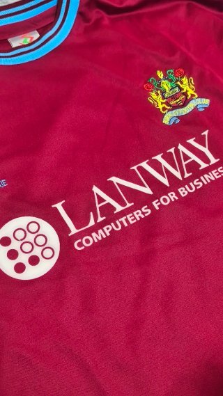 Camiseta Burnley FC 2001 Super League Roja