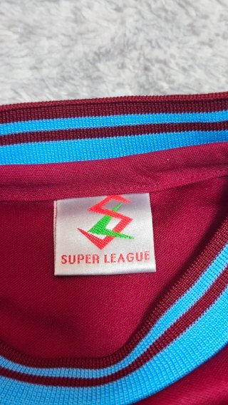 Camiseta Burnley FC 2001 Super League Roja