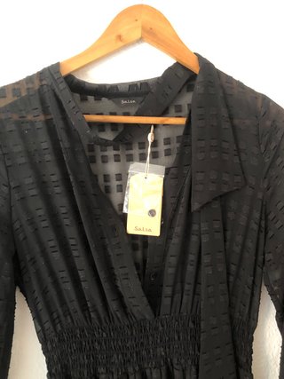 Vestido Negro Largo Salsa Jeans