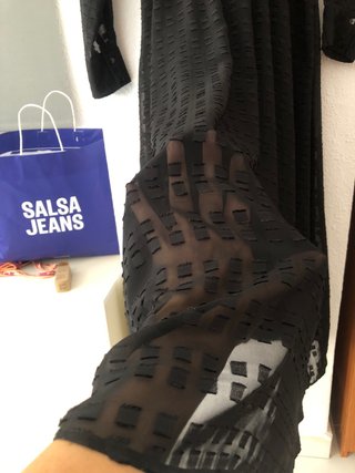 Vestido Negro Largo Salsa Jeans