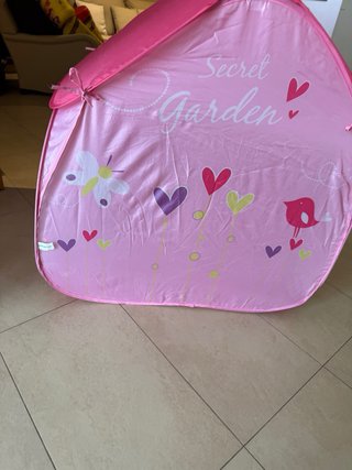 Casita de juguete plegable rosa