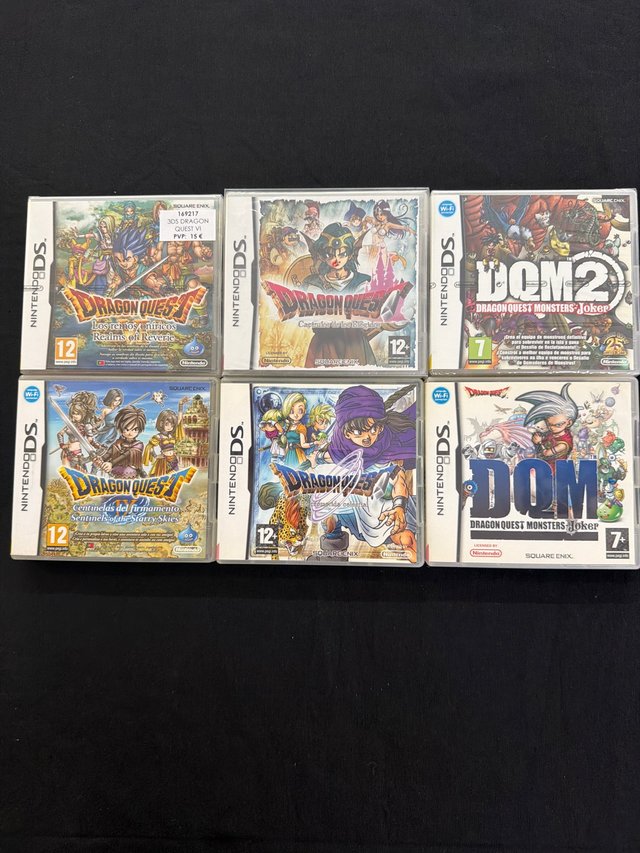 Lote 6 Juegos Dragon Quest Nintendo DS