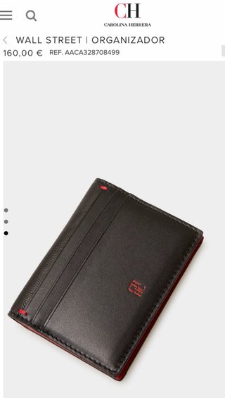 Cartera, Organizador de piel Carolina Herrera
