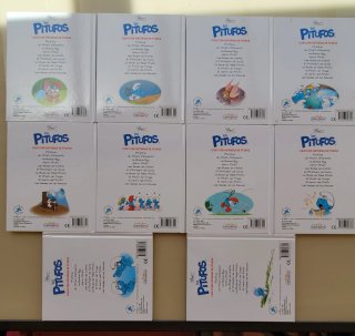 Colección de 10 libros los Pitufos