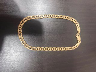 Oferta !Pulsera de oro  18k eslabones marineros