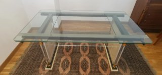 Mesa comedor extensible cristal