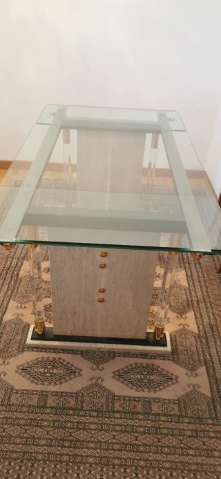 Mesa comedor extensible cristal