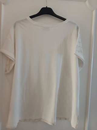 Completo donna elegante beige e bianco
