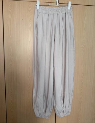 Conjunto top y pantalón verano beige