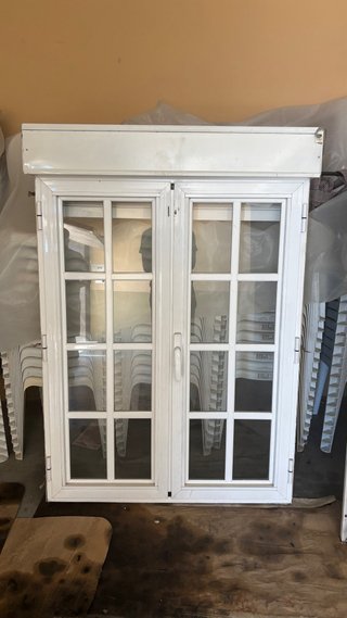 Ventana aluminio doble puerta