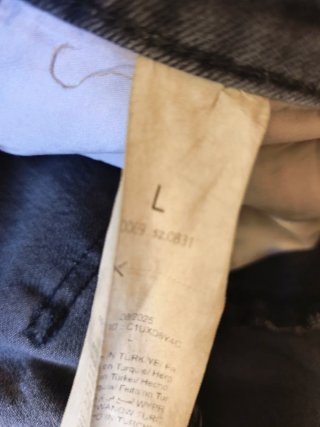 Pantalón vaquero ancho gris estrellas Talla L