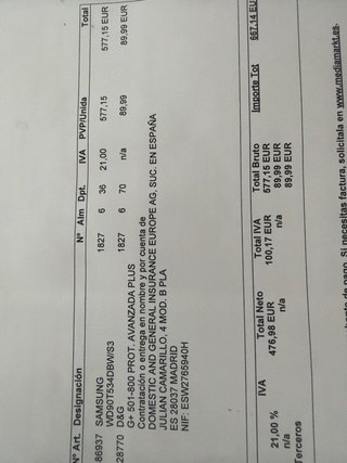Lavadora/Secadora Samsung