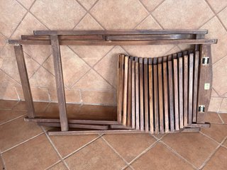 2 Hamacas de madera y tela