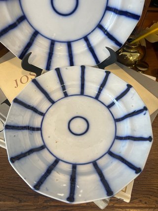 Platos Pickman Sevilla Porcelana Azul y Blanco