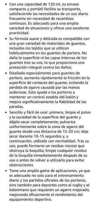 Spray para guantes de portero AKSGRP