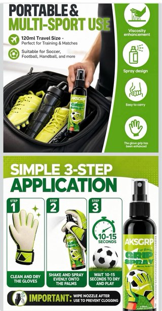 Spray para guantes de portero AKSGRP