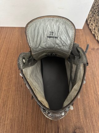 Hogan Sneakers Alte Marroni e Argento