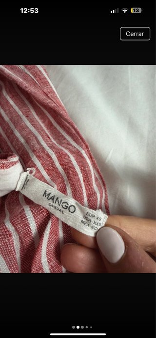 Mono largo lino Mango