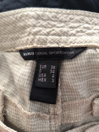Pantalón corto mujer verano beige