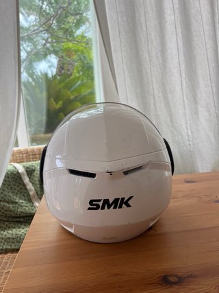 Casco Jet Moto Blanco SMK