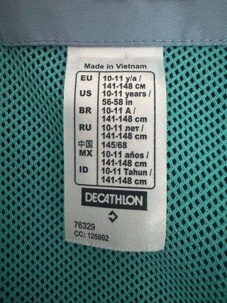 Chaqueta Quechua Azul talla 10 - 11
