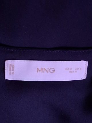 Vestido azul marino Mango Talla M