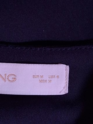 Vestido azul marino Mango Talla M