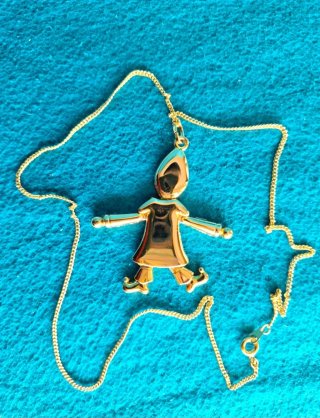 Collana con ciondolo pagliaccio snodabile