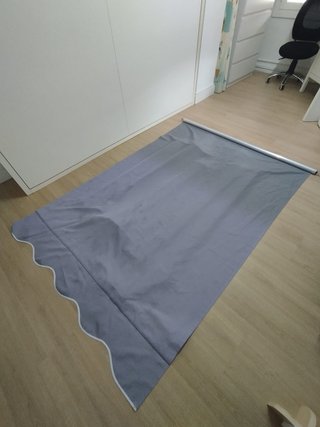 Toldo extensible gris 150x120 cm