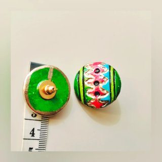 Pendientes vintage multicolores