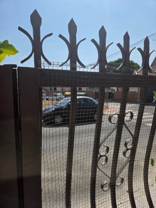 Puerta de hierro forjado