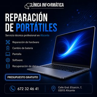 Reparación y venta de portátiles