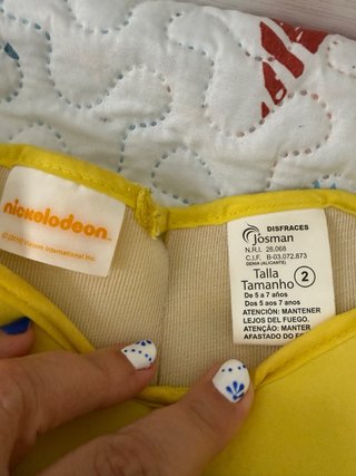 Disfraz Bob Esponja Talla Infantil