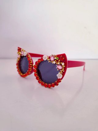 OCCHIALI DA DONNA CON DECORAZIONE RHINESTONE E STRASS