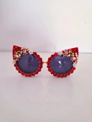 OCCHIALI DA DONNA CON DECORAZIONE RHINESTONE E STRASS