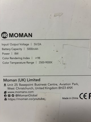 Moman ML8-DC Luz LED Bicolor