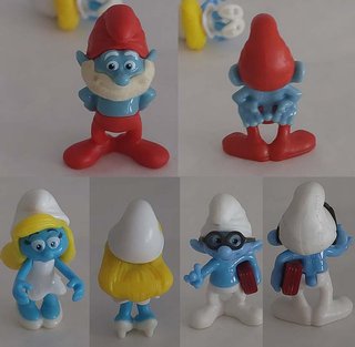 Lote figuras Pitufos PVC