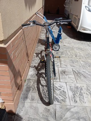 Bicicleta de Montaña Roja y Negra