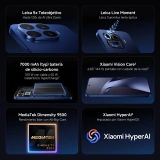 Xiaomi 17T Pro 5G 12GB 512GB Azul Oscuro