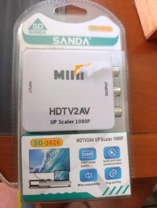 Adaptador SANDA HDTV2AV UP Scaler 1080P