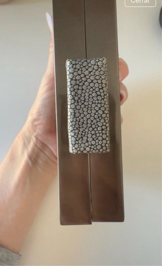 Bolso de fiesta Zara gris/plata